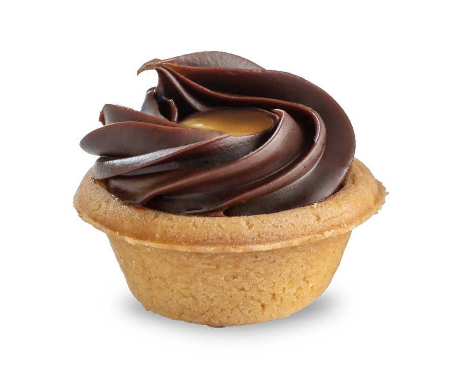 Tartelletta con ciuffo di crema al cioccolato