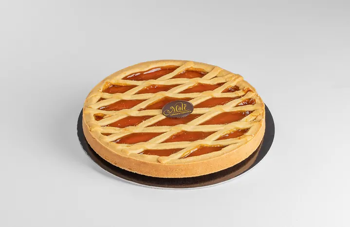 Crostata di confettura di albicocche intera